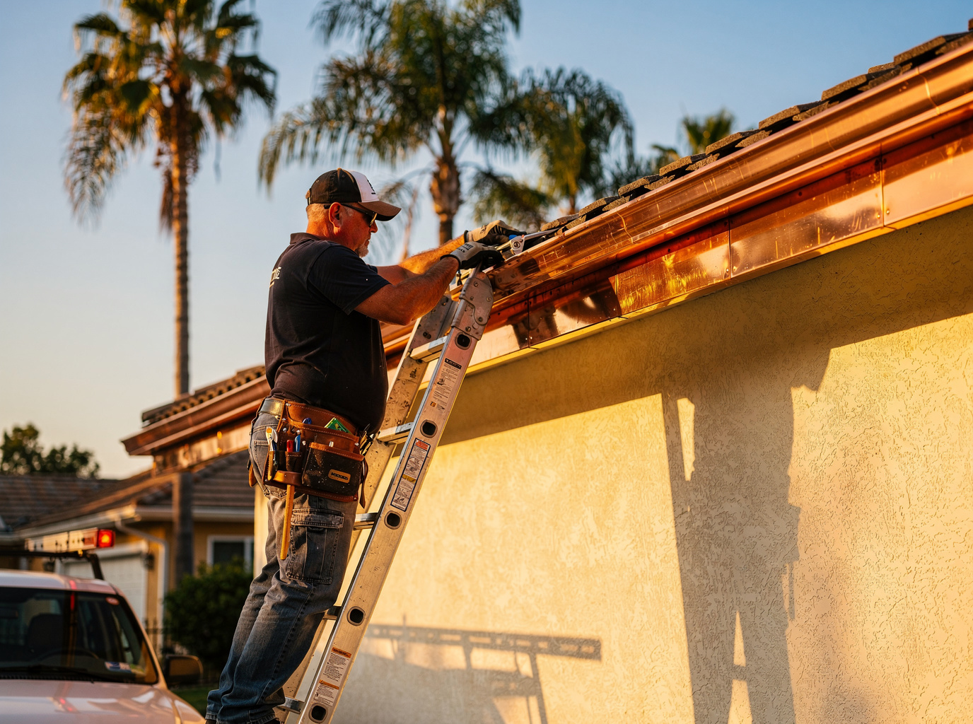 Copper Gutters in Los Angeles